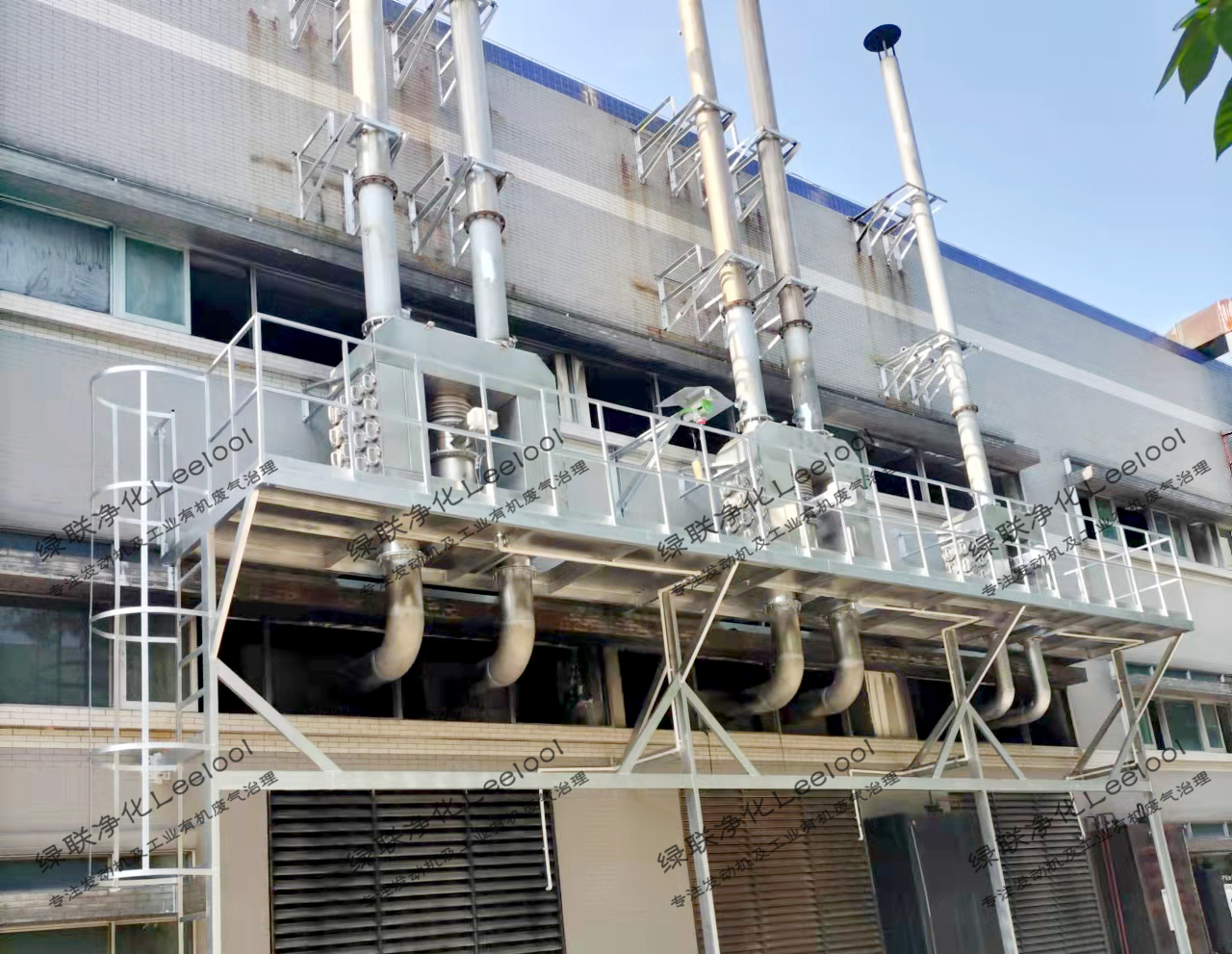 PM治理｜康菱HONNY工廠發電機組測試臺架尾氣治理改造項目