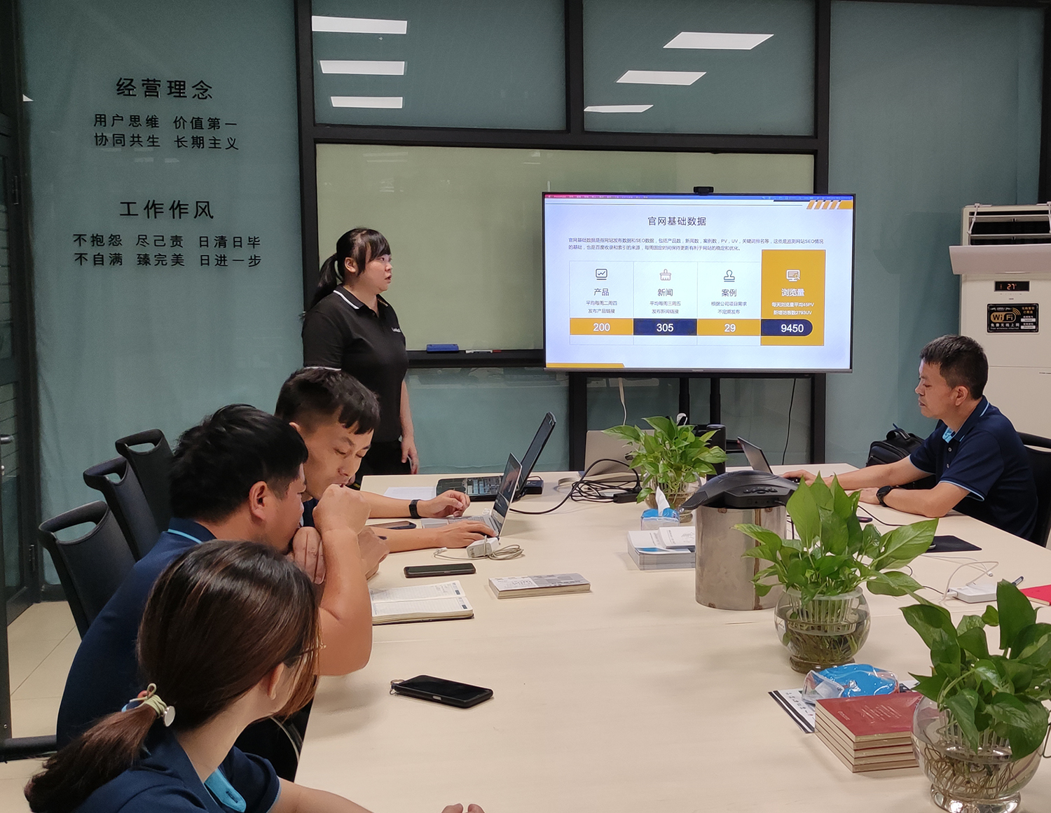 市場(chǎng)部羅經(jīng)理匯報(bào)